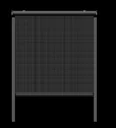 Insect screen roller blind for windows, anthracite, 160 x 160 cm