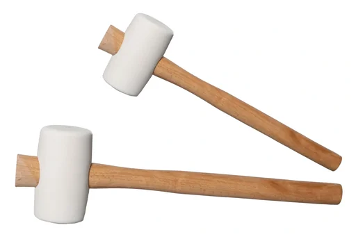 "Rubber hammer white, 65mm image"