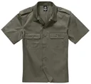 US shirt, short sleeve, color olive, size L