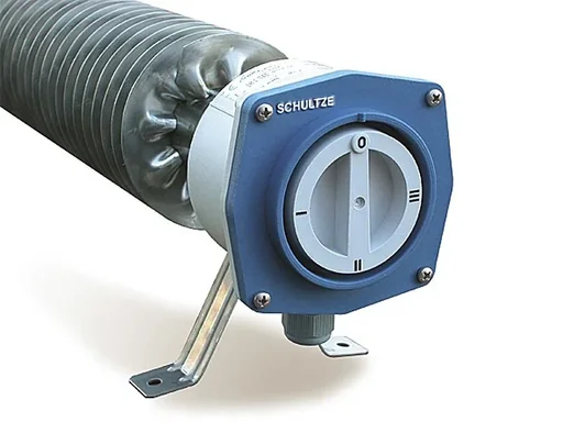 "Radiateur tubulaire à ailettes avec interrupteur à plusieurs niveaux, 3000W 230V, acier inoxydable, IP66/67 image"