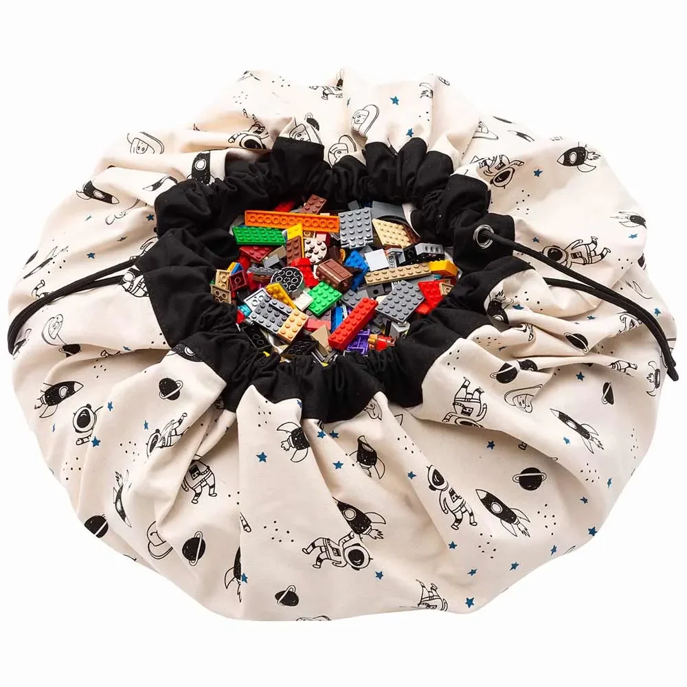 "play & go sac de jeu imprimé espace image"