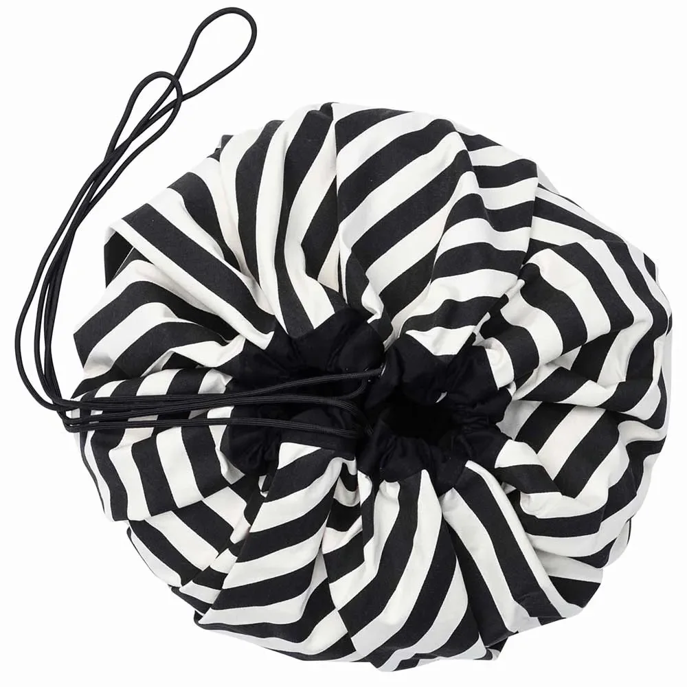 "play & go Sac de jeu Print rayures noir image"