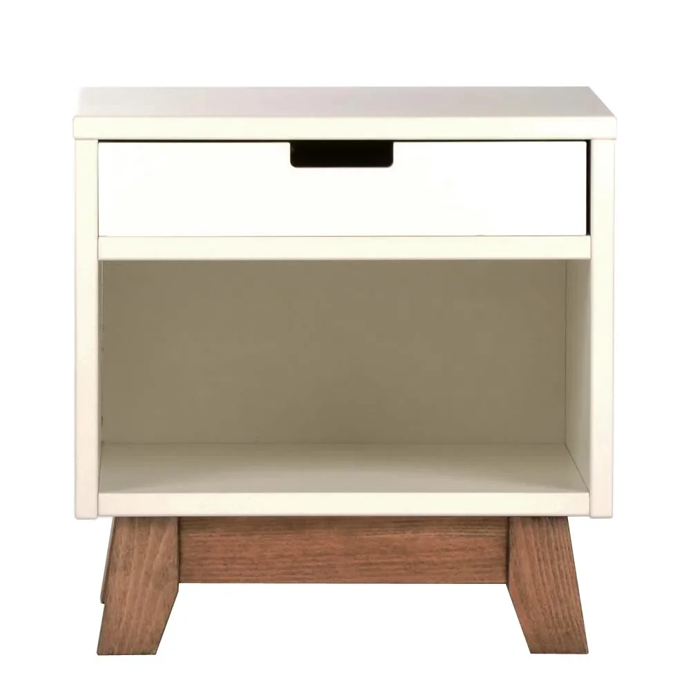 "Quax Table de nuit Trendy blanc, Voulez-vous un tiroir?: Non image"