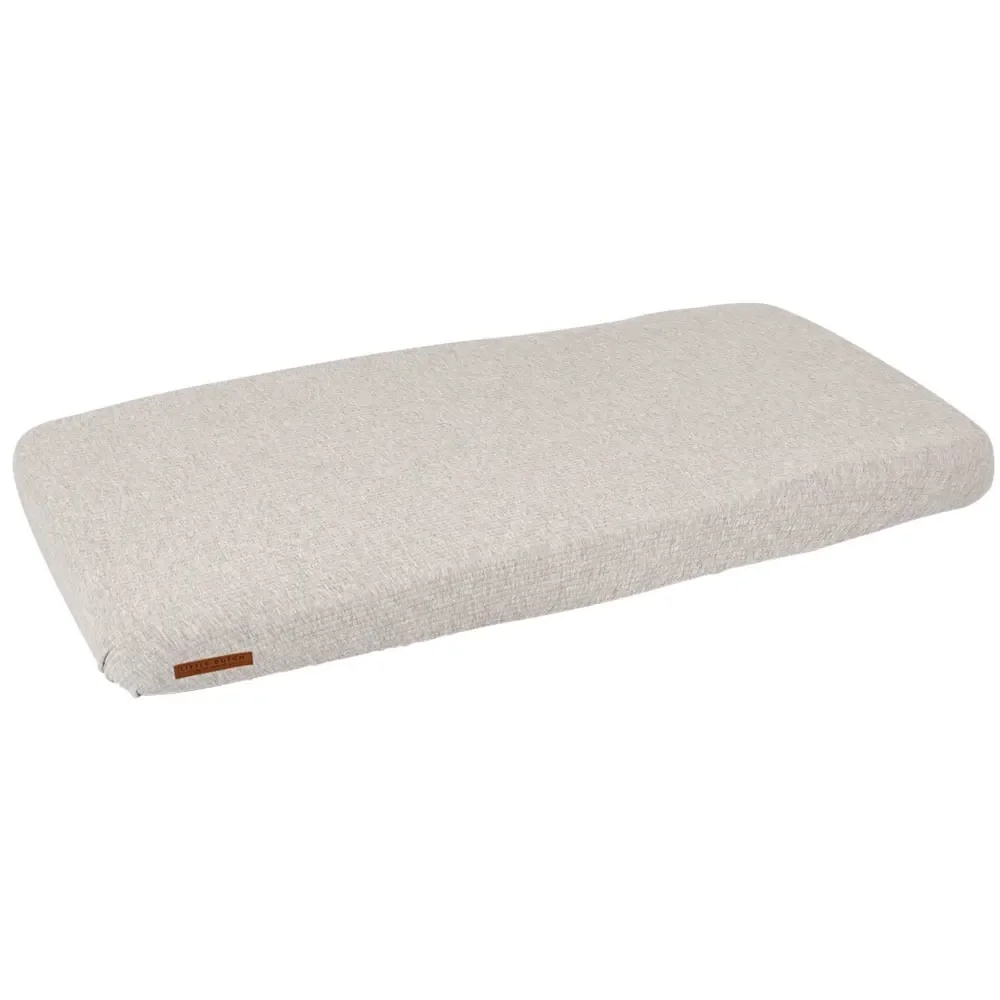 "Little Dutch draps Lit bebe gris uni "Pure Grey, Taille: 60 x 120 cm image"