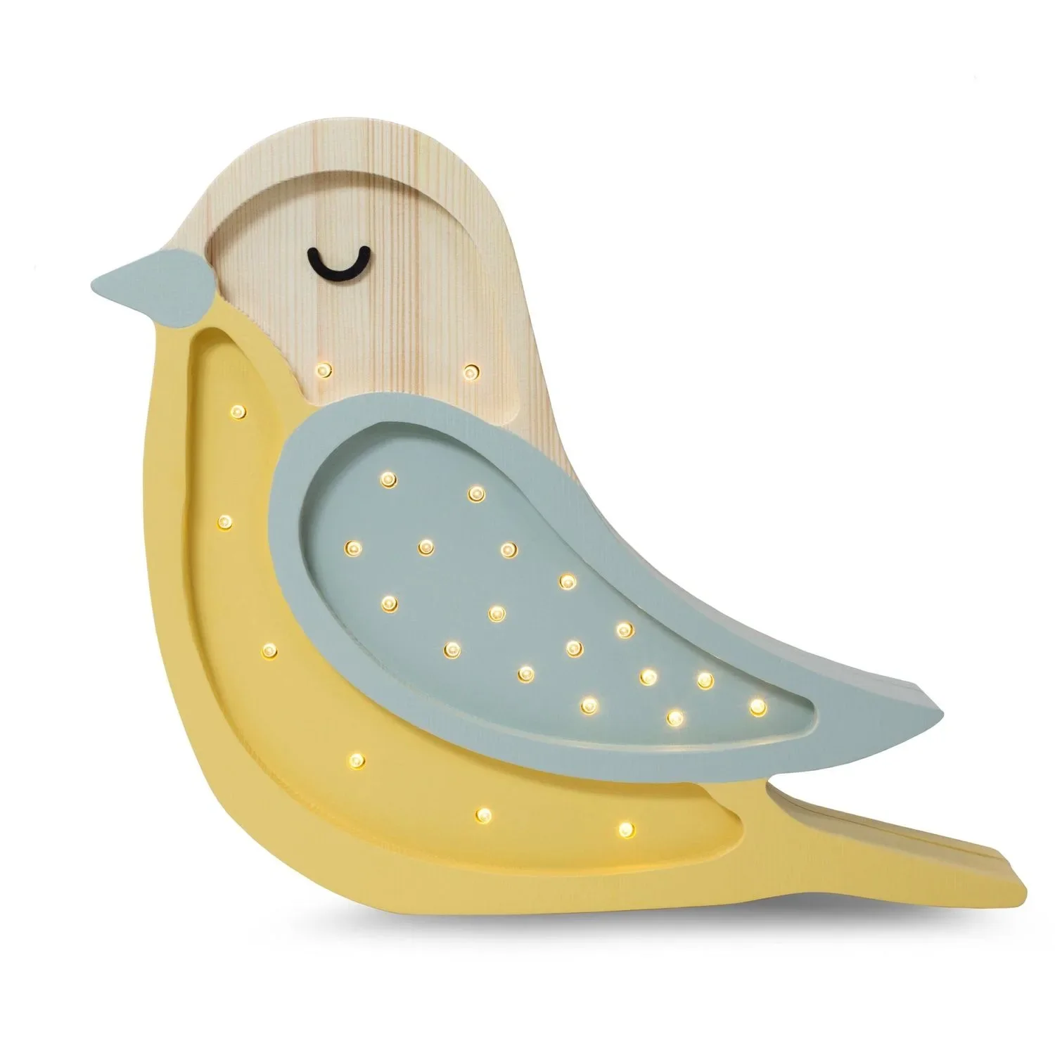 "Veilleuse Enfant Bois, Lampe de Chevet Oiseau, Little Lights image"