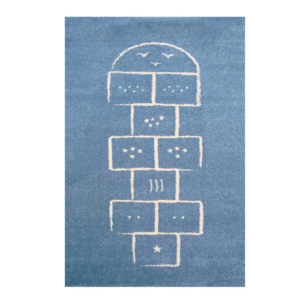 "Art for Kids Tapis pour enfants boîte à sauter bleu, Taille: 100 x 150 cm image"