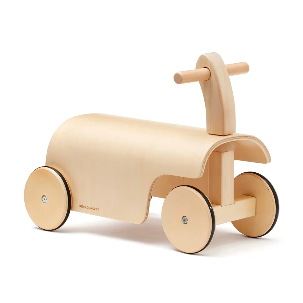 "Kids Concept Voiture à toboggan AIDEN bois naturel image"