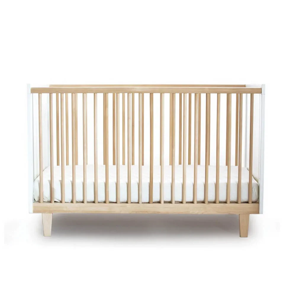 "Oeuf Lit bebe Rhea bouleau blanc 70 x 140 image"