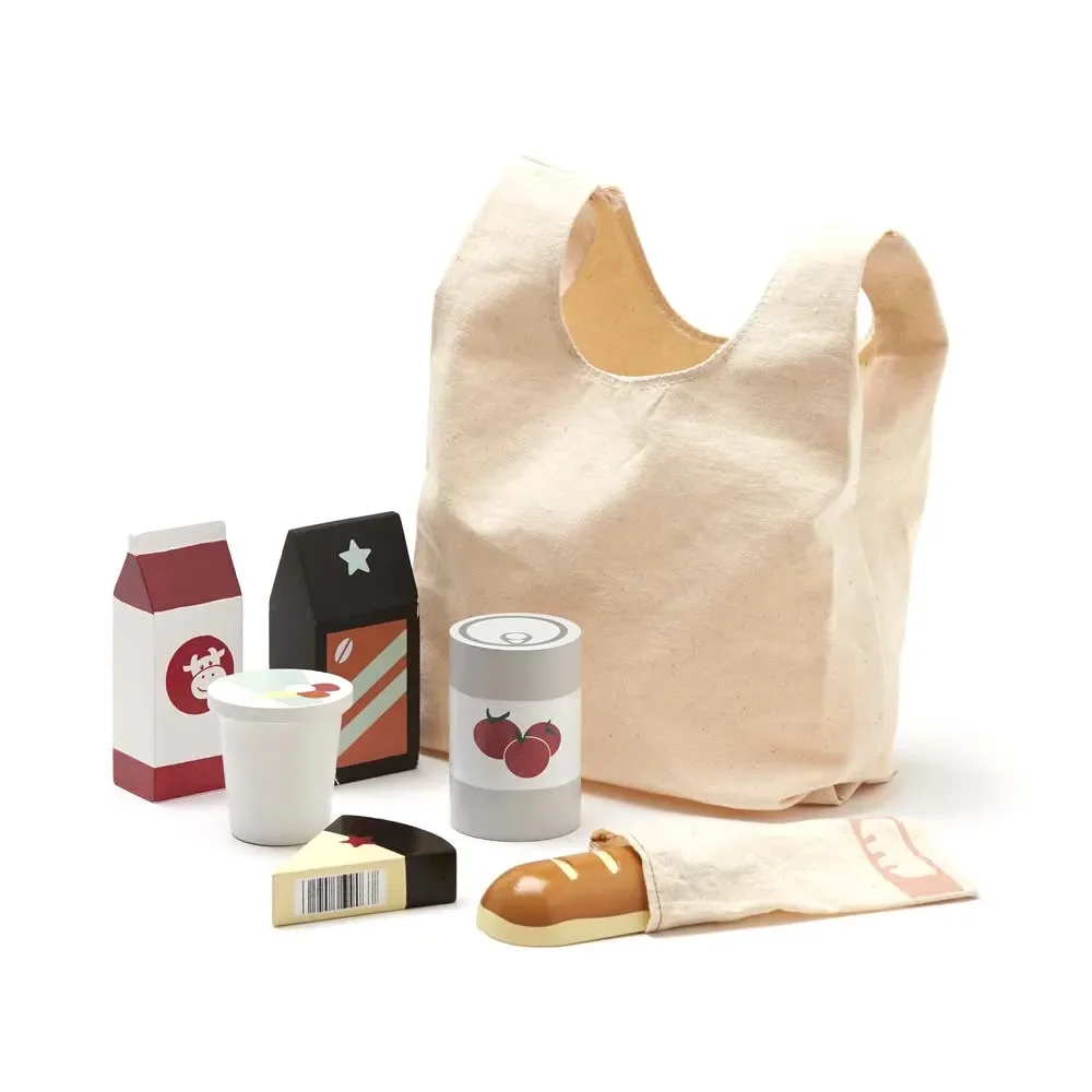 Kids Concept Aliments en bois avec sac en tissu
