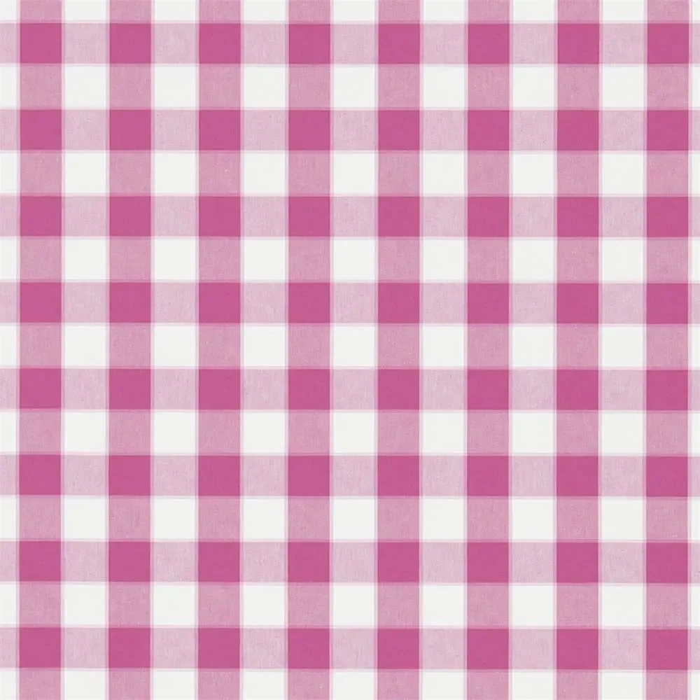 "Little Sanderson Abracazoo Tissu à carreaux Rye rose image"