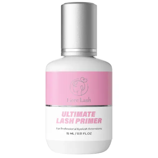 "Primer pour extensions de cils – Liore Lash Préparation pro cils, Jusqu’à 35 % plus longue rétention, Enlève huiles & résidus, Pré-traitement pour extensions cils, 15 ml image"