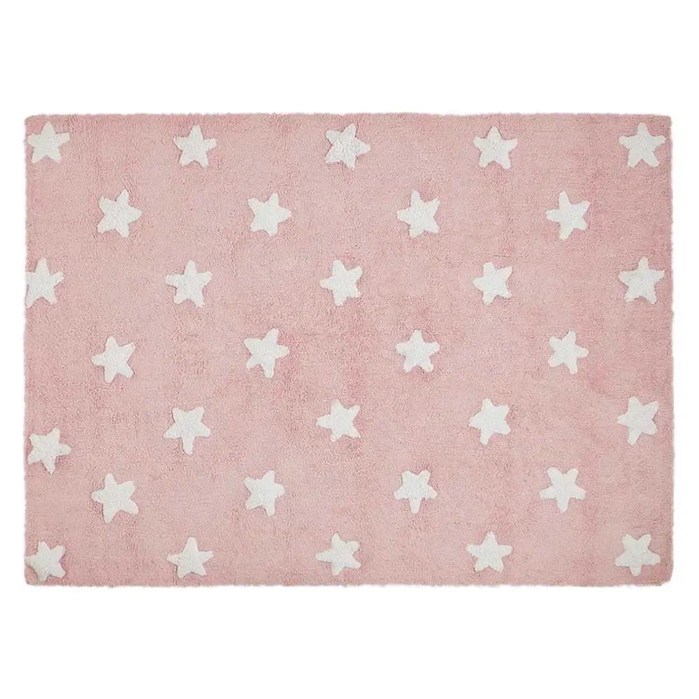 "Lorena Canals Tapis étoiles rose image"