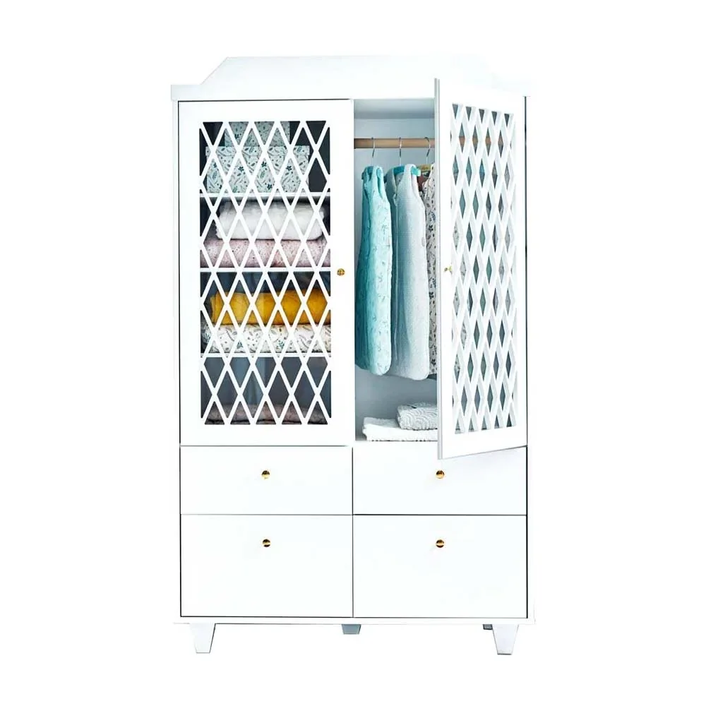 Cam Cam Arlequin Armoire 2 portes blanc
