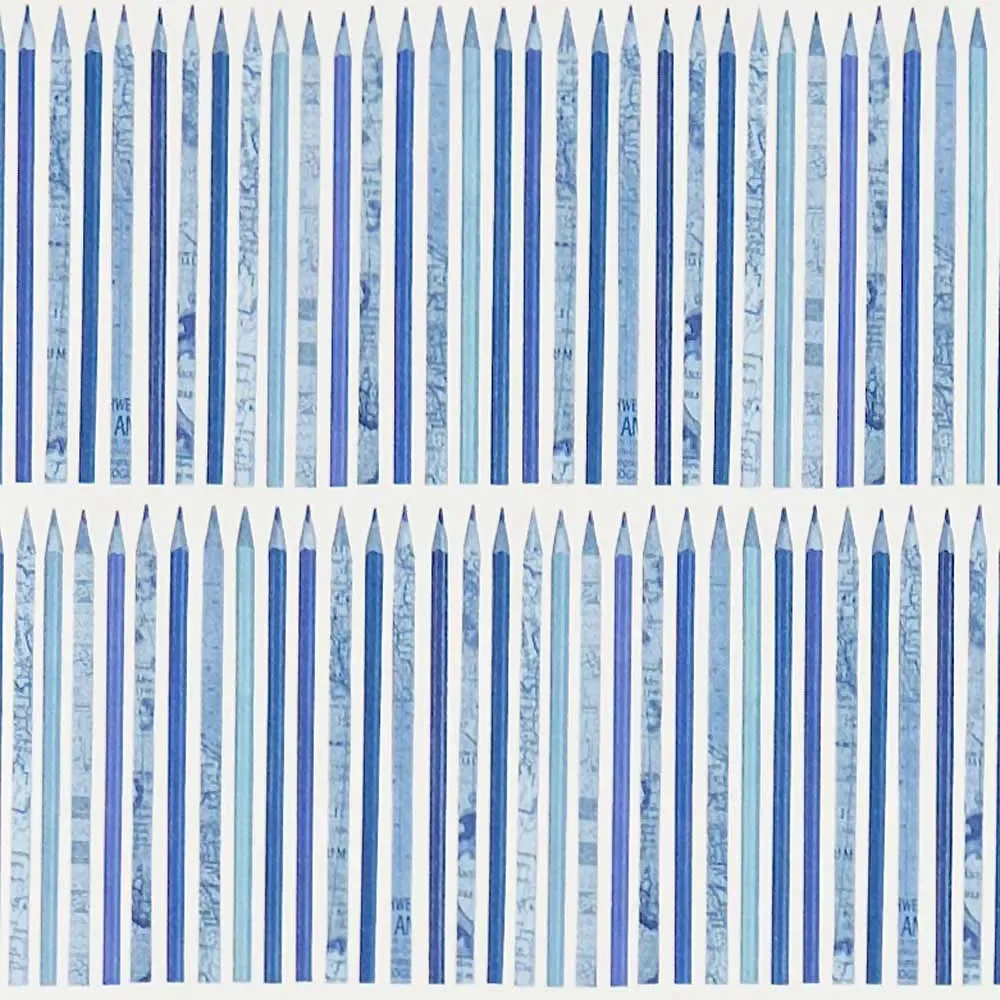 Little Sanderson Abracazoo papier peint crayons bleu