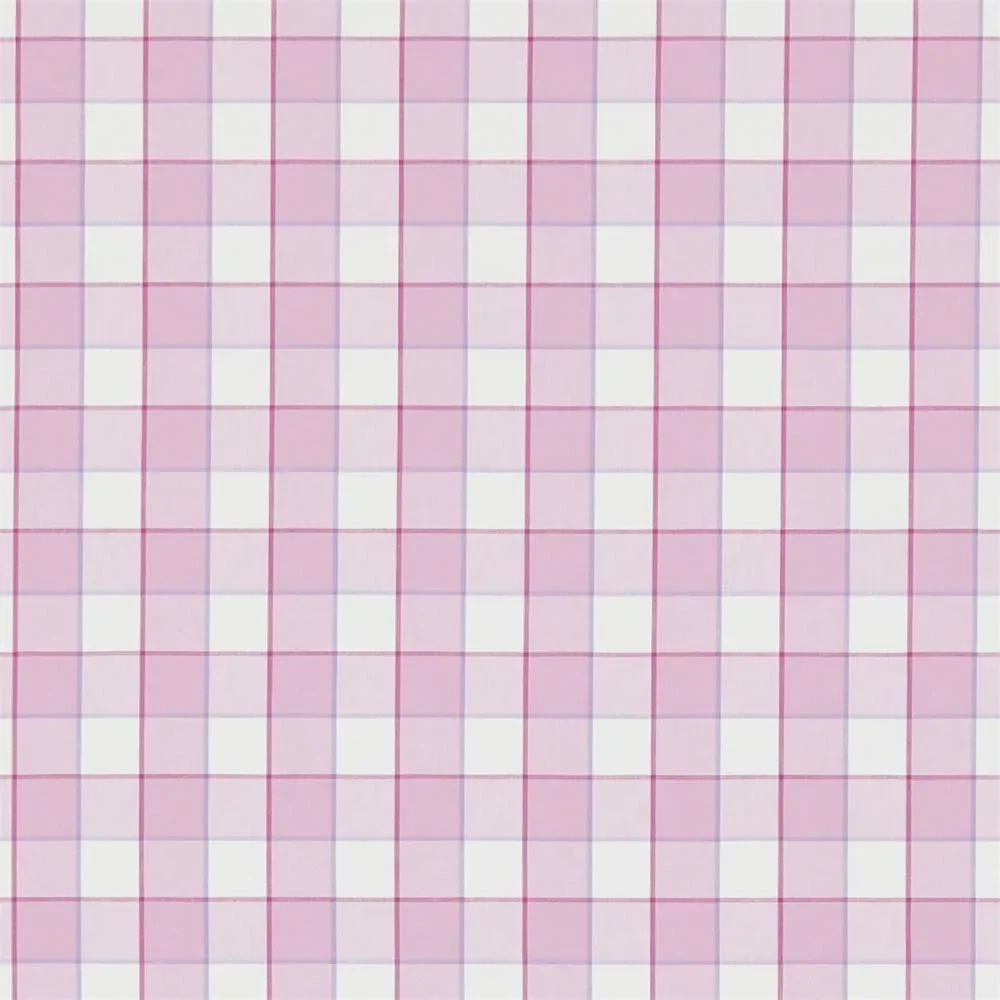 "Little Sanderson Abracazoo tissu à carreaux Rye rose lilas image"