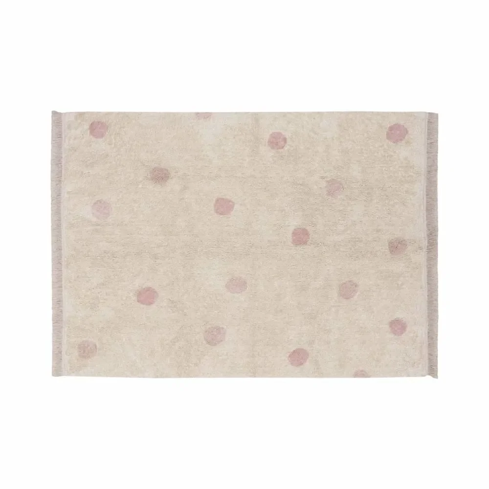"Lorena Canals tapis lavable "Hippy Dots" nude image"