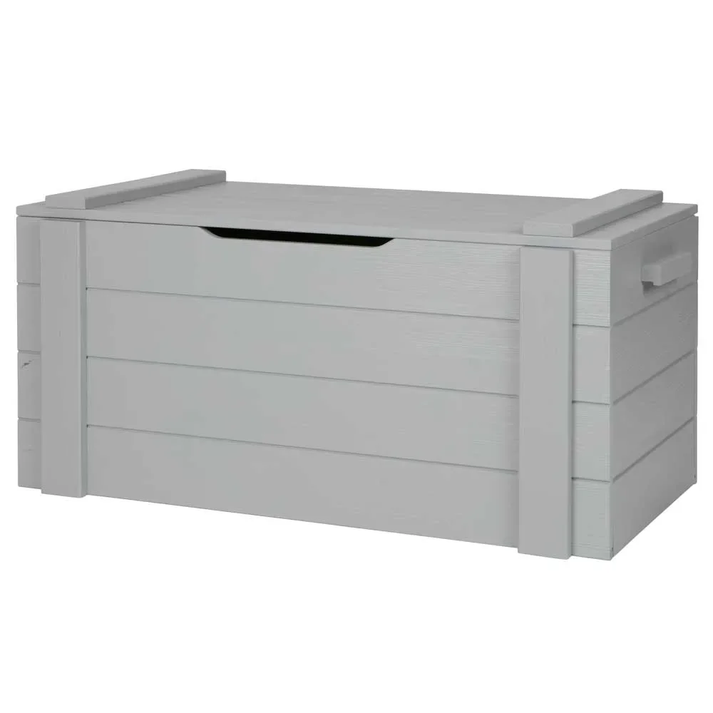 "Coffre à jouets Dennis WOOOD gris béton image"