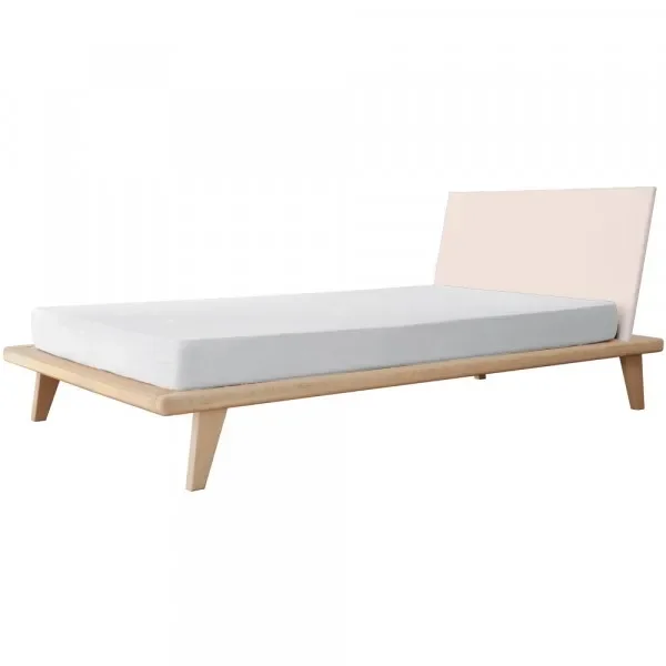 "Laurette Lit enfant Zen 100 x 200, Couleur des surfaces: Rose poudre image"