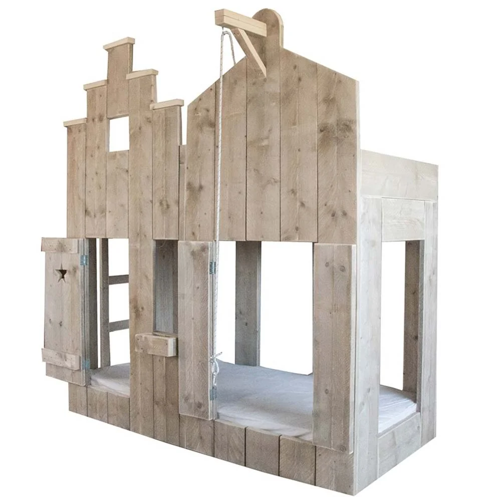 "Dutchwood lits superposés maisons Amsterdam, Porte d'exclusion: Cœur image"
