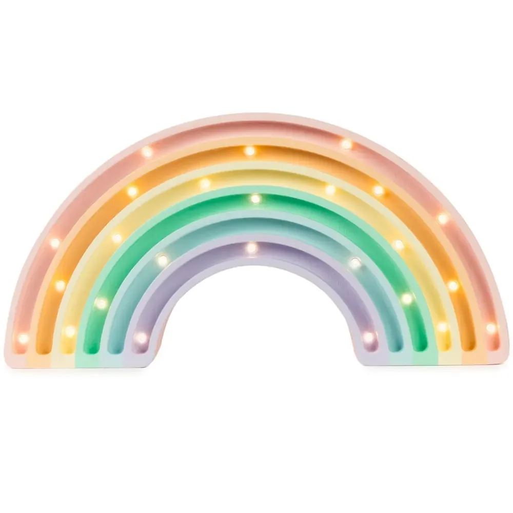 "little lights Led Decoration Lampe enfant arc-en-ciel pastel image"