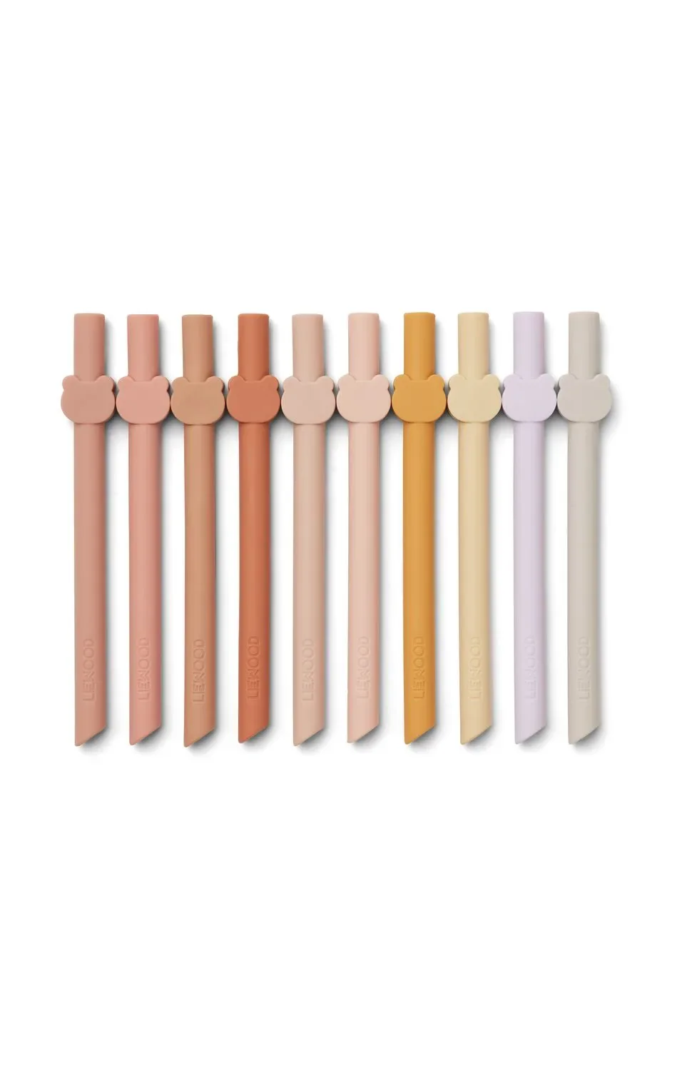 Liewood Paille réutilisable en silicone - Badu, Couleur: Multi mélange rose