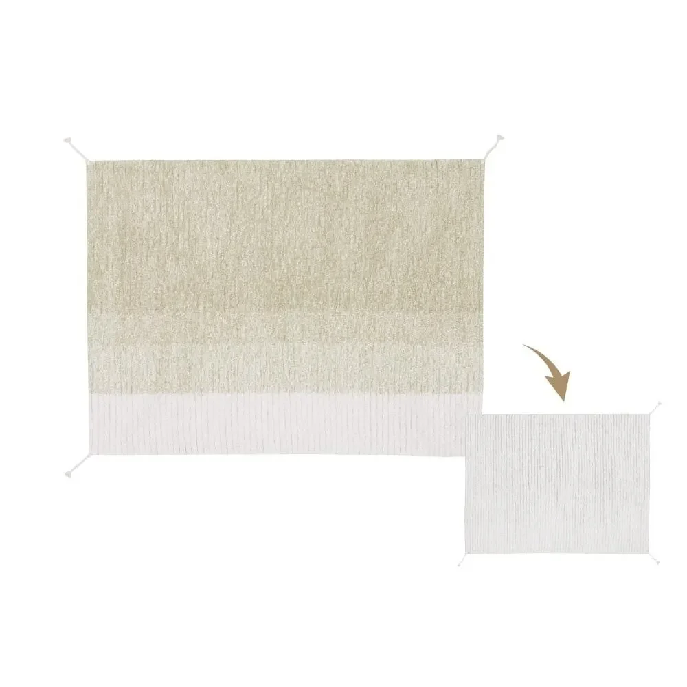 "Lorena Canals tapis réversible lavable "Reversible Gelato" vert, Taille: 120 x 160 cm image"