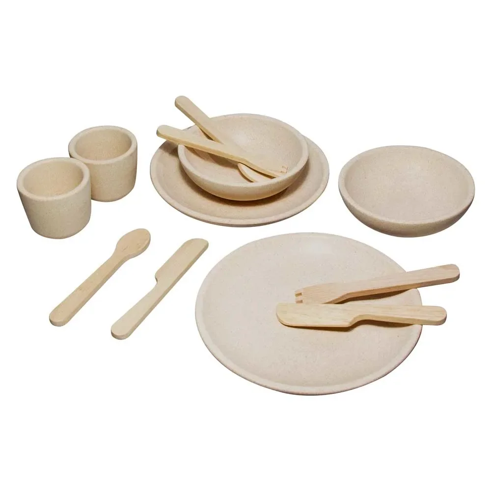 "Plan Toys Jouet Set de vaisselle en bois image"