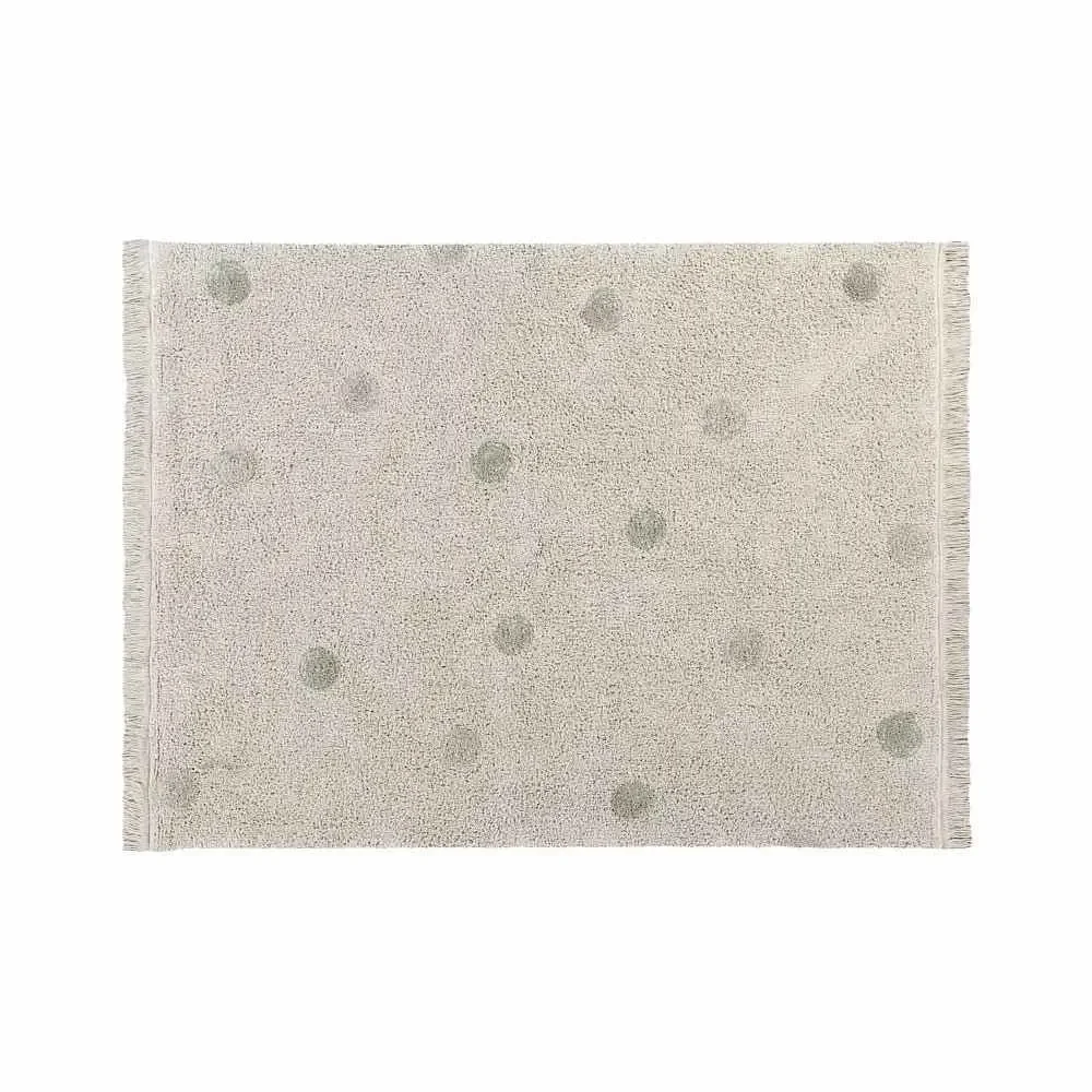 Lorena Canals tapis lavable "Hippy Dots" olive