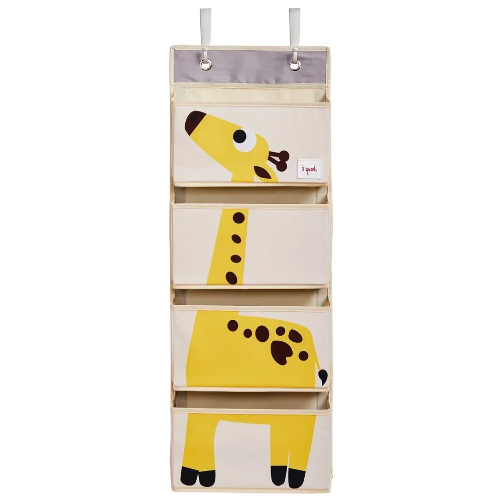 "3 Sprouts Rangement mural Utensilo Girafe image"