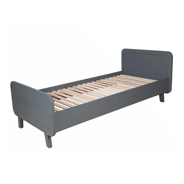 "Laurette Lit enfant "Le Lit Rond" 90 x 200 cm, Couleur: Gris Souris image"