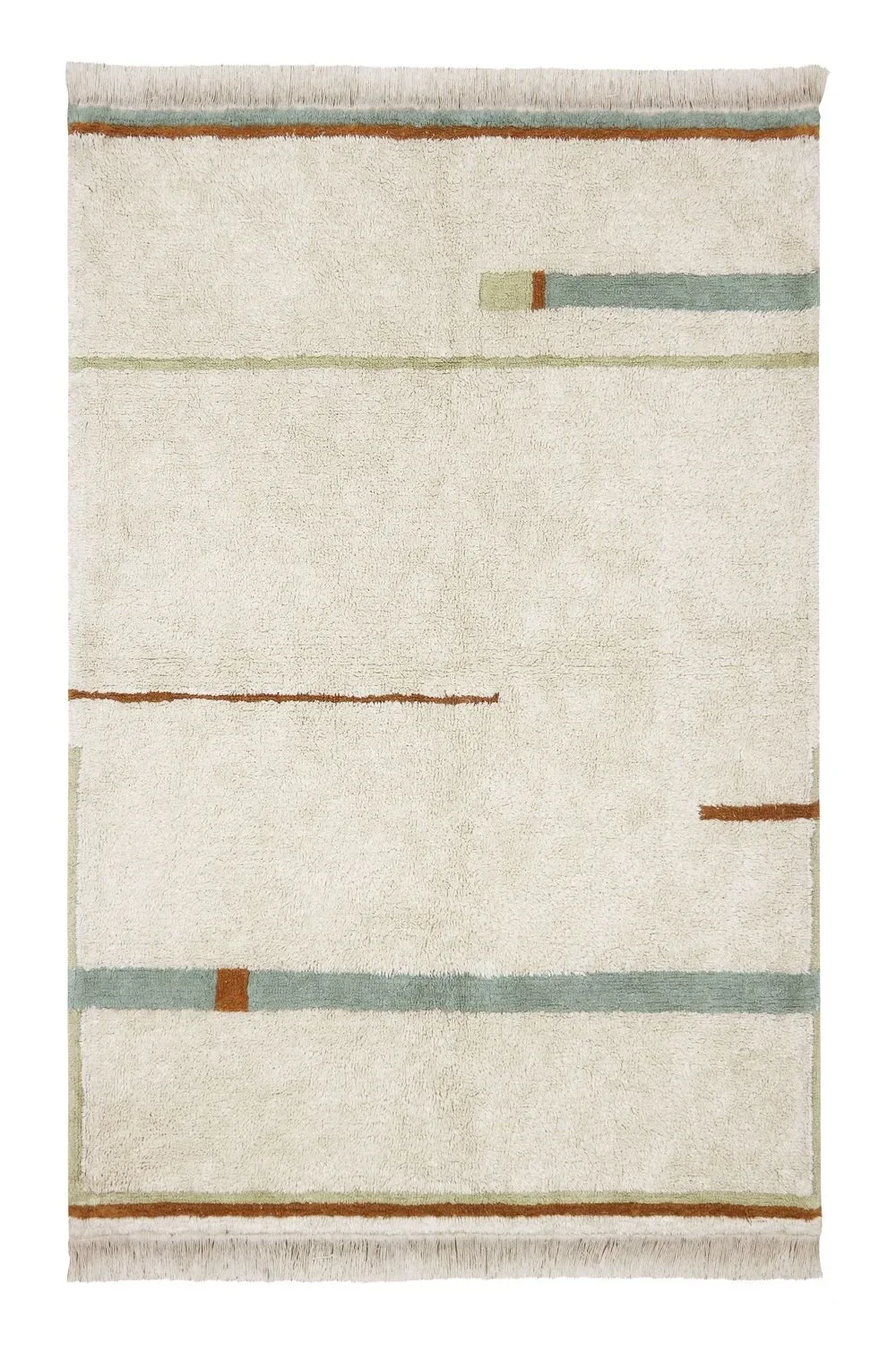 "Lorena Canals Tapis lavable - Lanes Vintage Nude, Taille: 90 x 130 cm image"