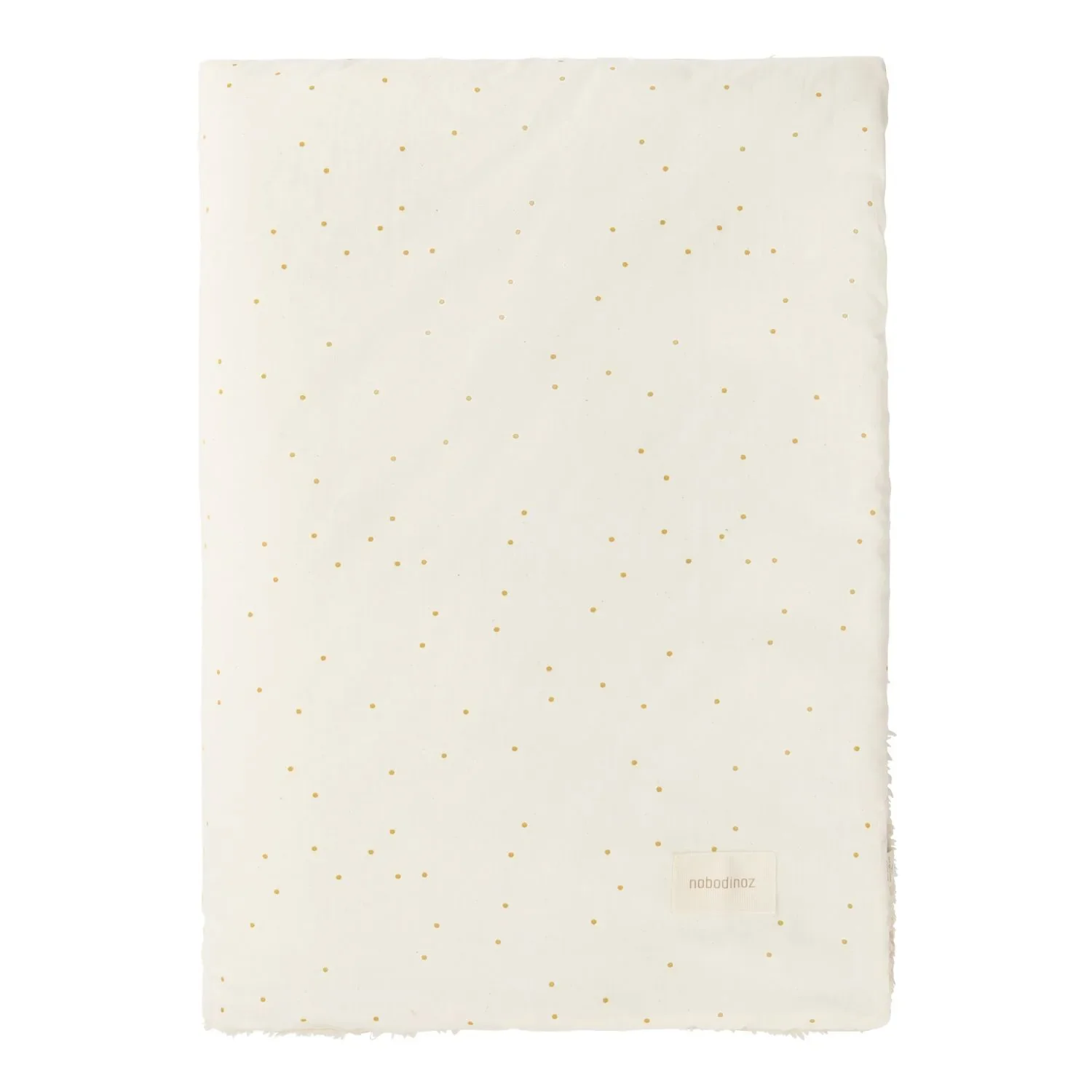 "Nobodinoz STORIES Couverture bébé nouveau-né, 70 x 100 cm, Couleur : Miel petits pois doux naturel image"
