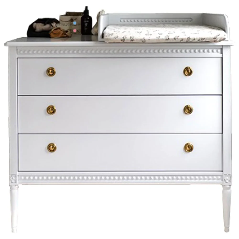 "Gustavienne Matelas à langer pour commode blanc image"