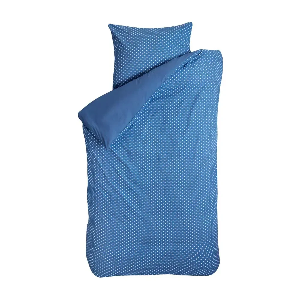 "Bink Parure de lit pois bleu jean 135 x 200 image"