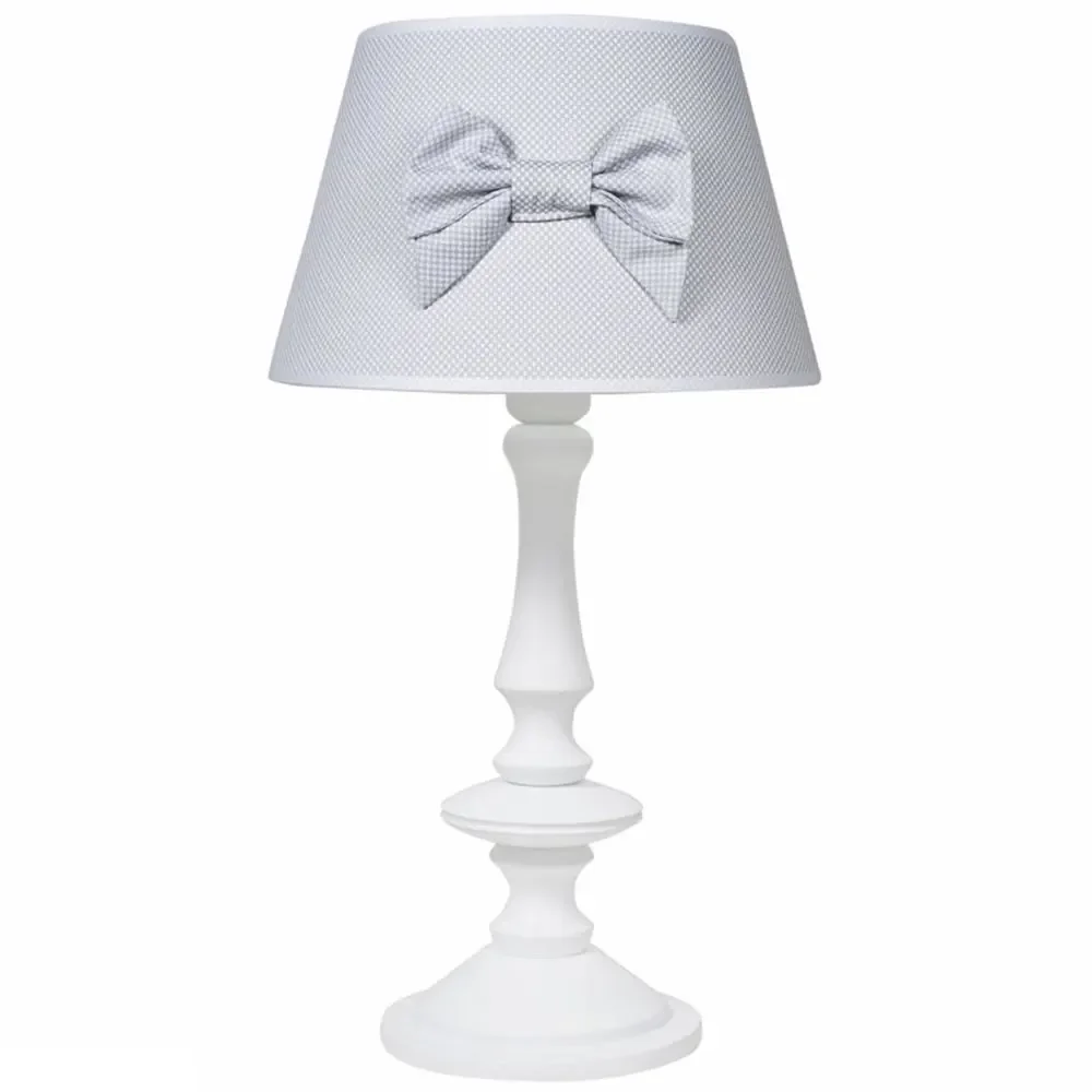 Caramella lampe de table noeud gris