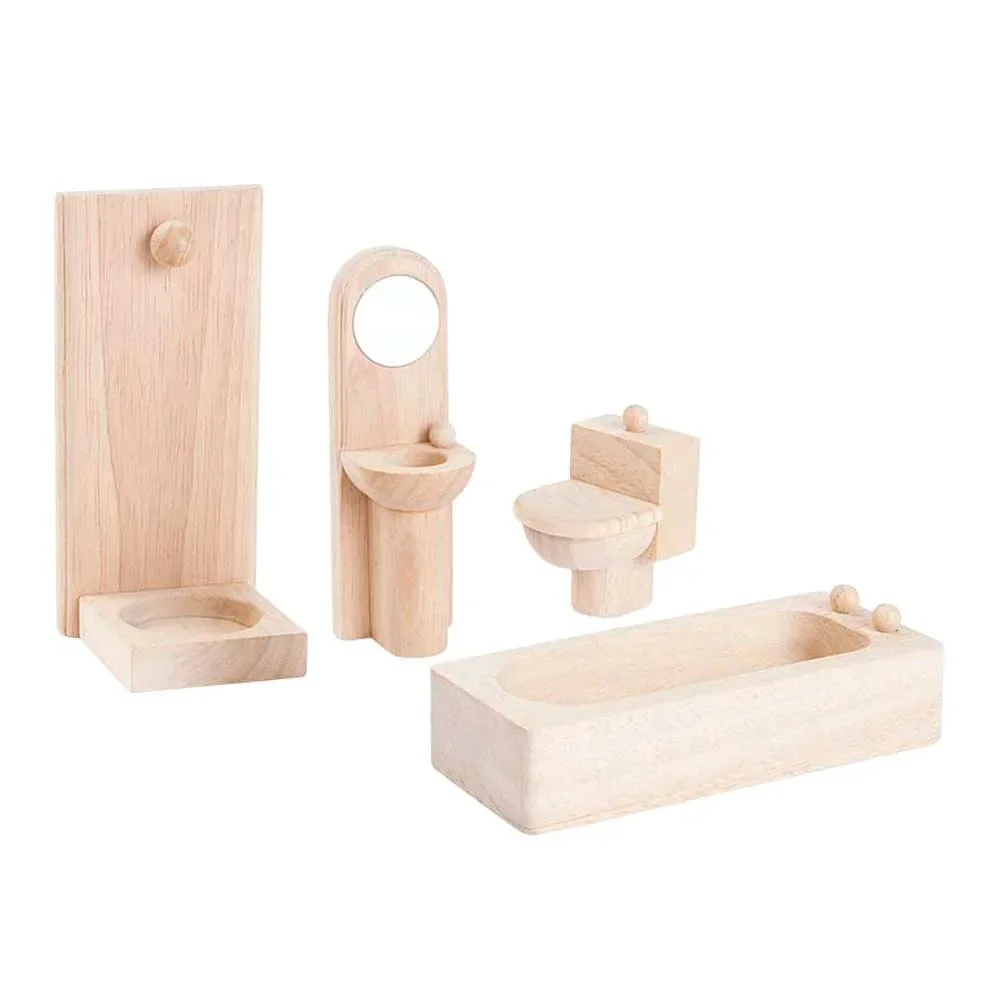 "Plan Toys salle de bain classique accessoires pour maison de poupées image"