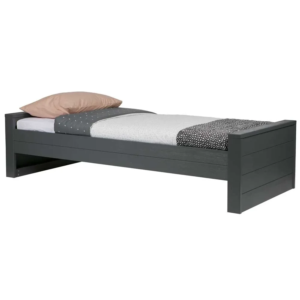 "WOOOD Lit enfant Dennis gris acier 90 x 200 cm image"