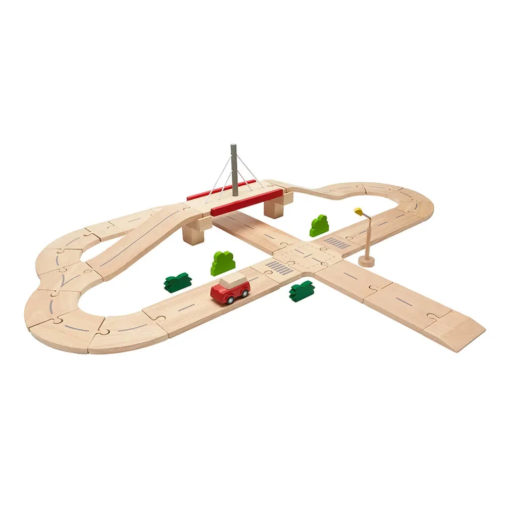 "Plan Toys Système de route en bois image"