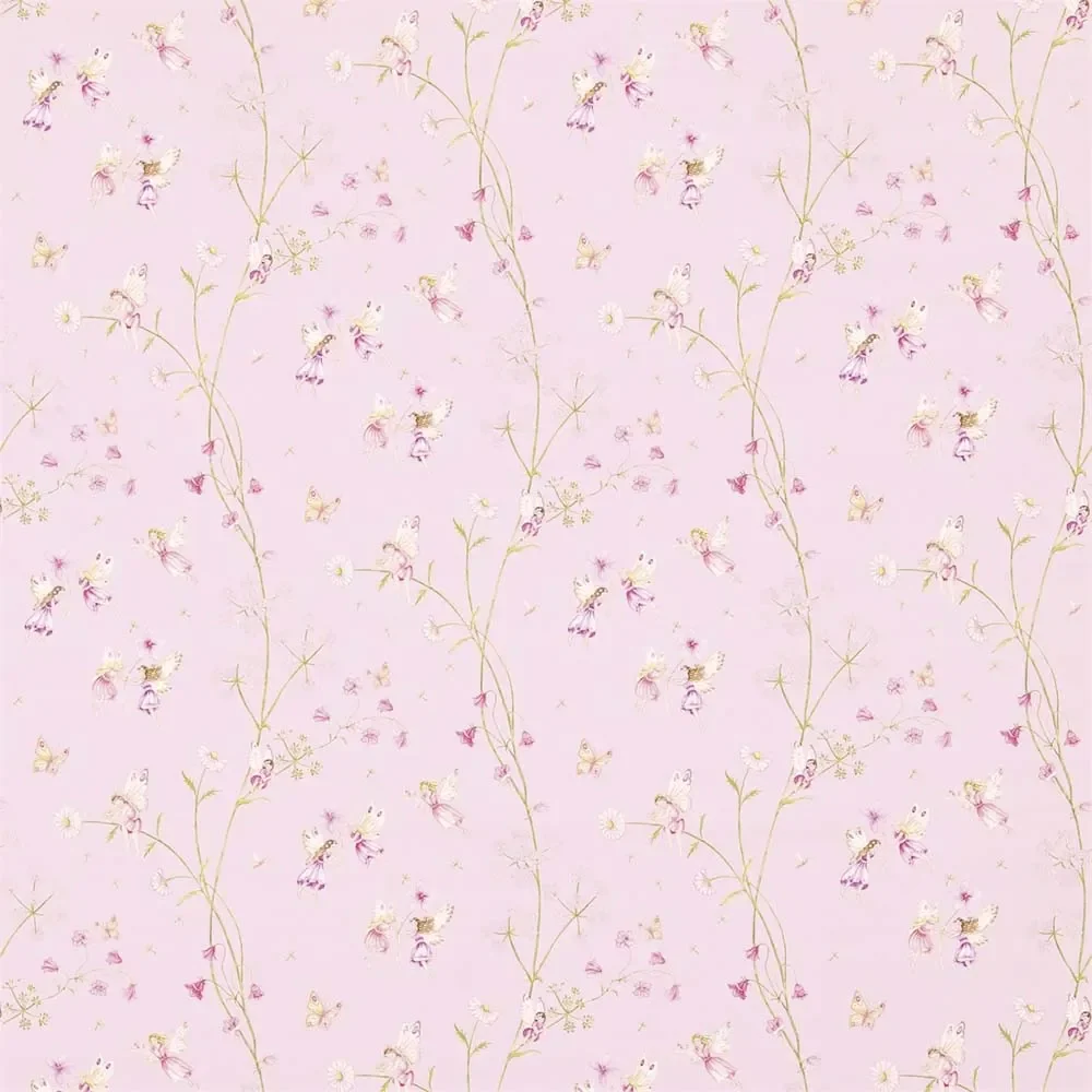 "Little Sanderson Abracazoo tissu à motif Jardin des fées rose image"