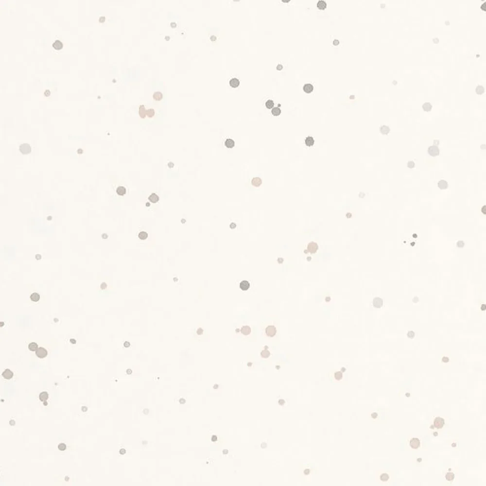 "Papier peint enfant Casadeco Happy Dreams taches beige gris image"