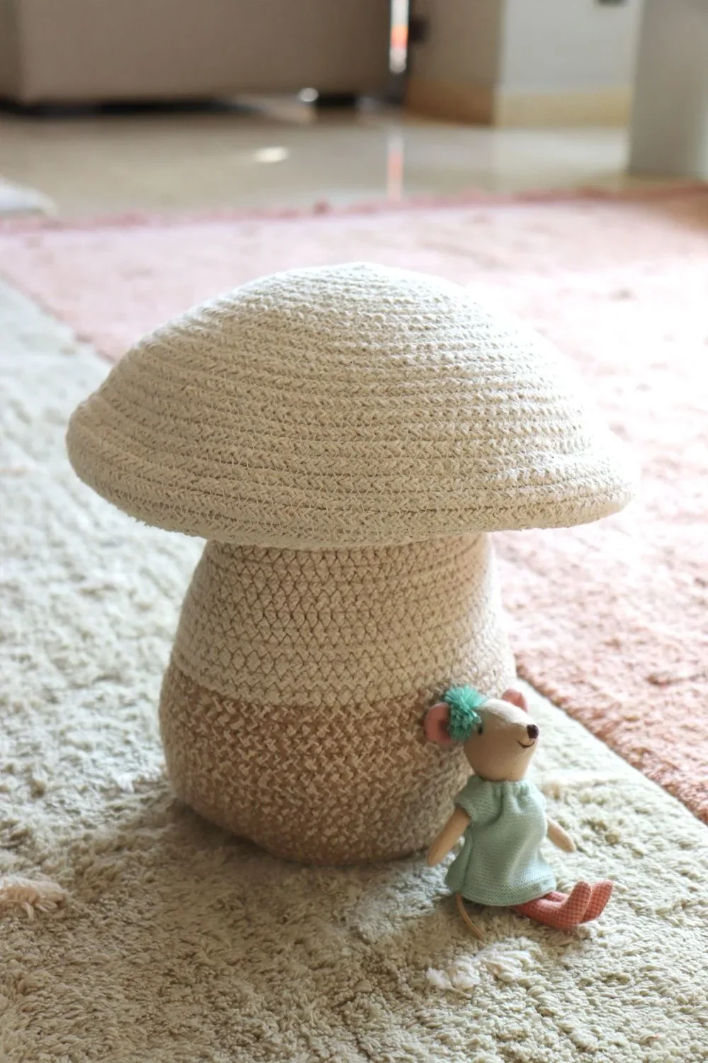 "Panier de rangement pour jouets Lorena Canals, Mushroom, 23 x 27 cm image"