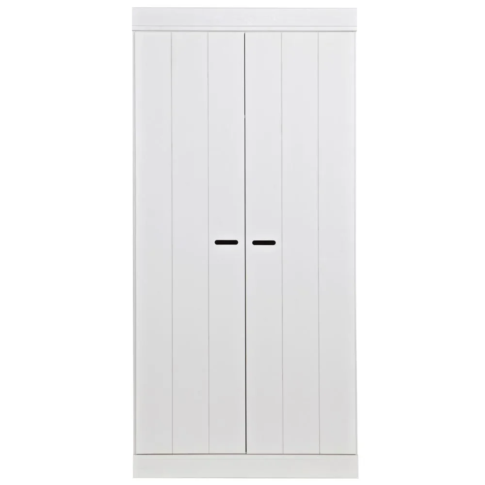 "WOOOD Armoire 2 portes extensible blanc image"