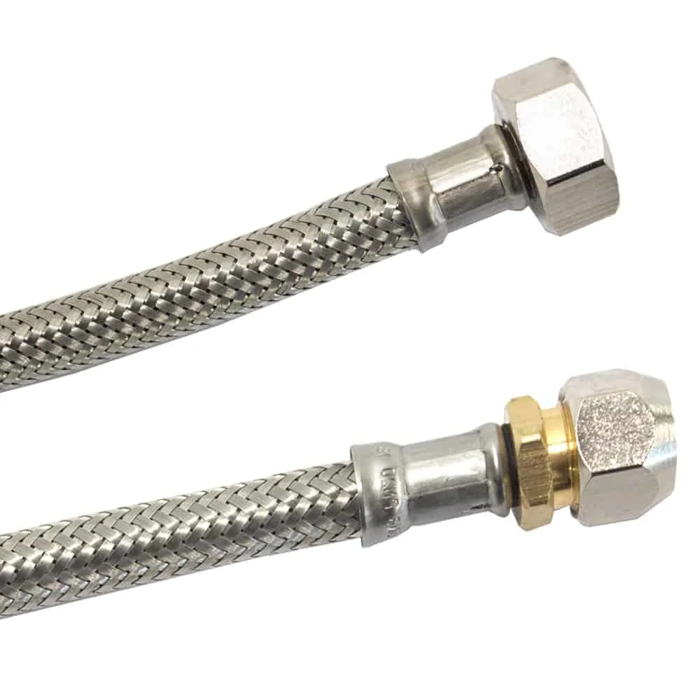 "Flexible Eau Inox, Panzerschlauch, 10mm, 3/8" ÜM, 500mm, DN8 image"