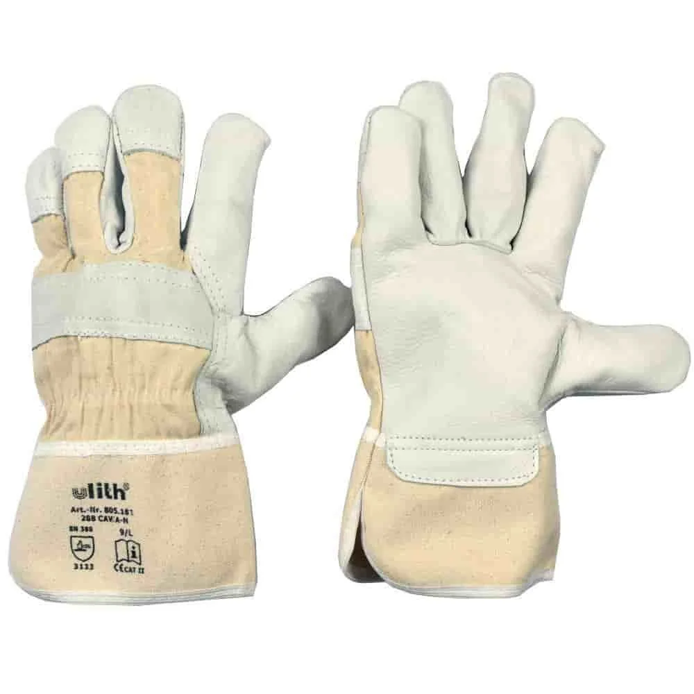 "Gants de travail en cuir de vachette, Taille L/9 image"