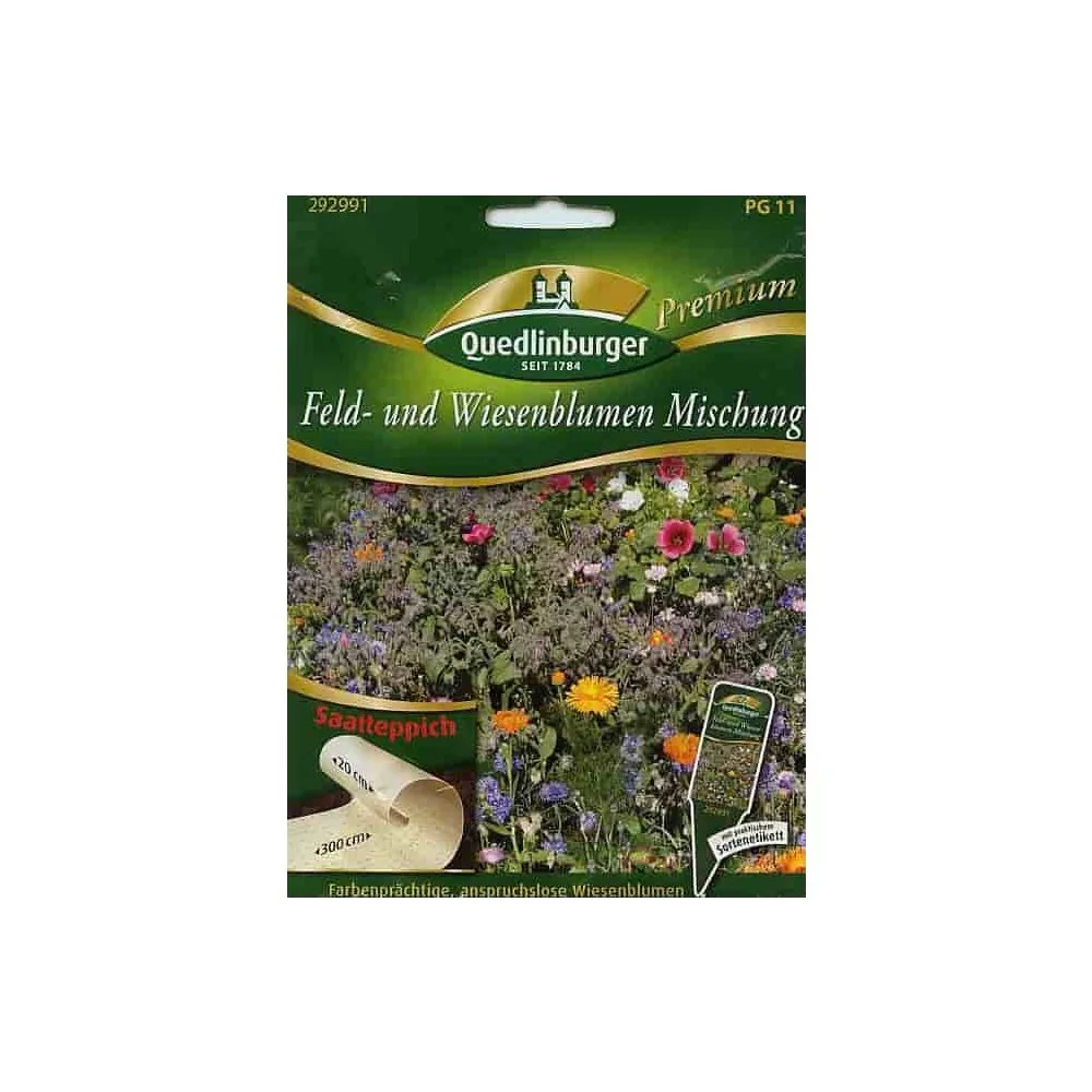 "Tapis de graines de fleurs des champs et des prés image"