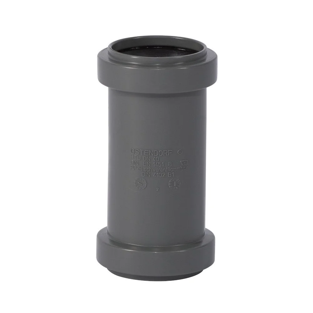 "Raccord PVC Évacuation DN 40 HTsafeMM - Manchon Double pour Eaux Usées image"