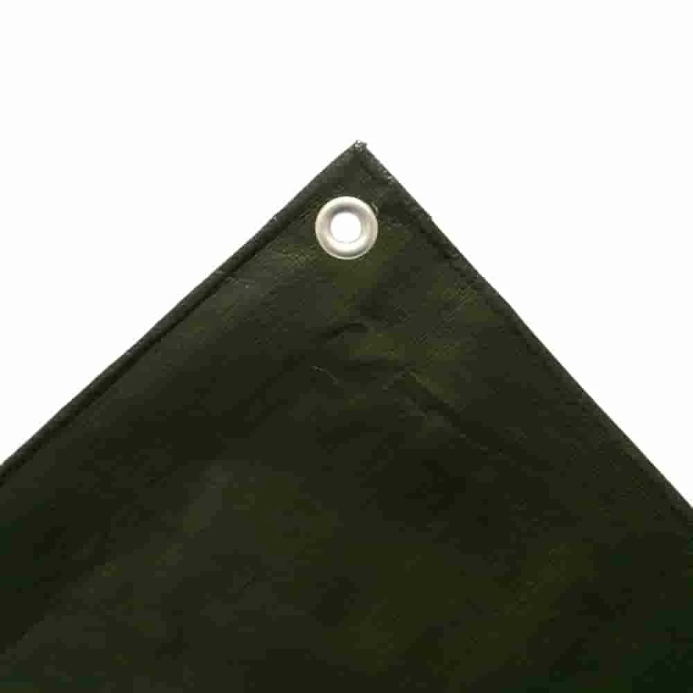 Bâche de Protection 210g/m², 3x6m Verte (18m²) - Étanche et Résistante