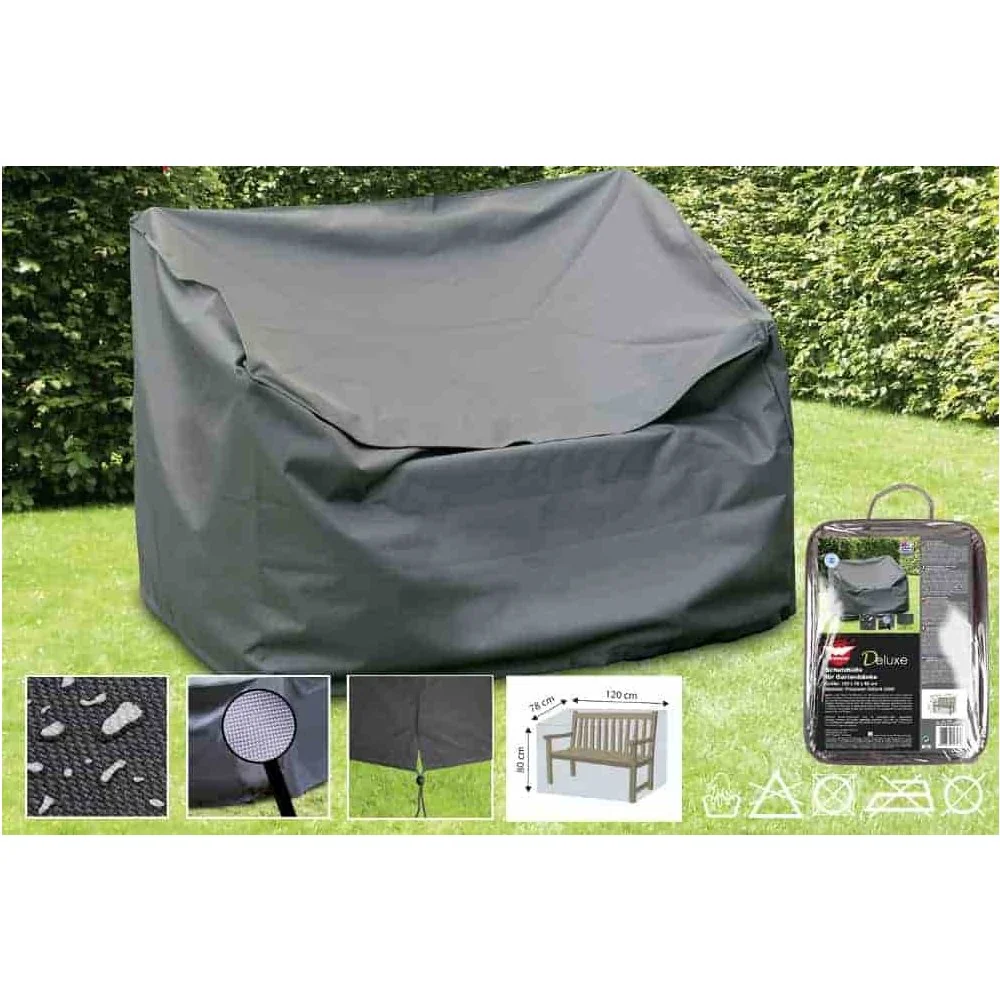 "Housse de protection banc de jardin, Imperméable & Résistante aux intempéries, 120x78x80cm image"