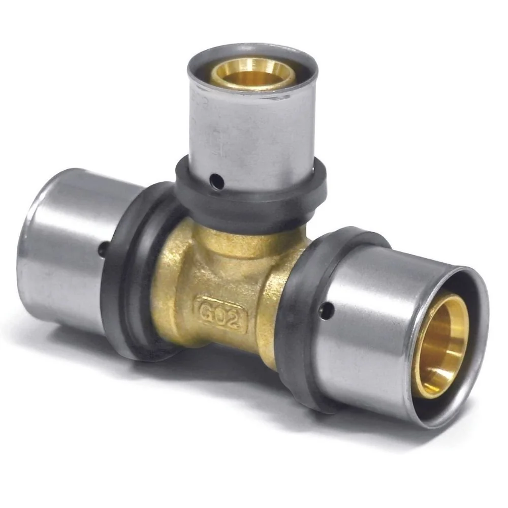 "Té Pressfitting Réduit, 32mm, Raccord Cuivre Pressfitting, Fabrication Allemande image"
