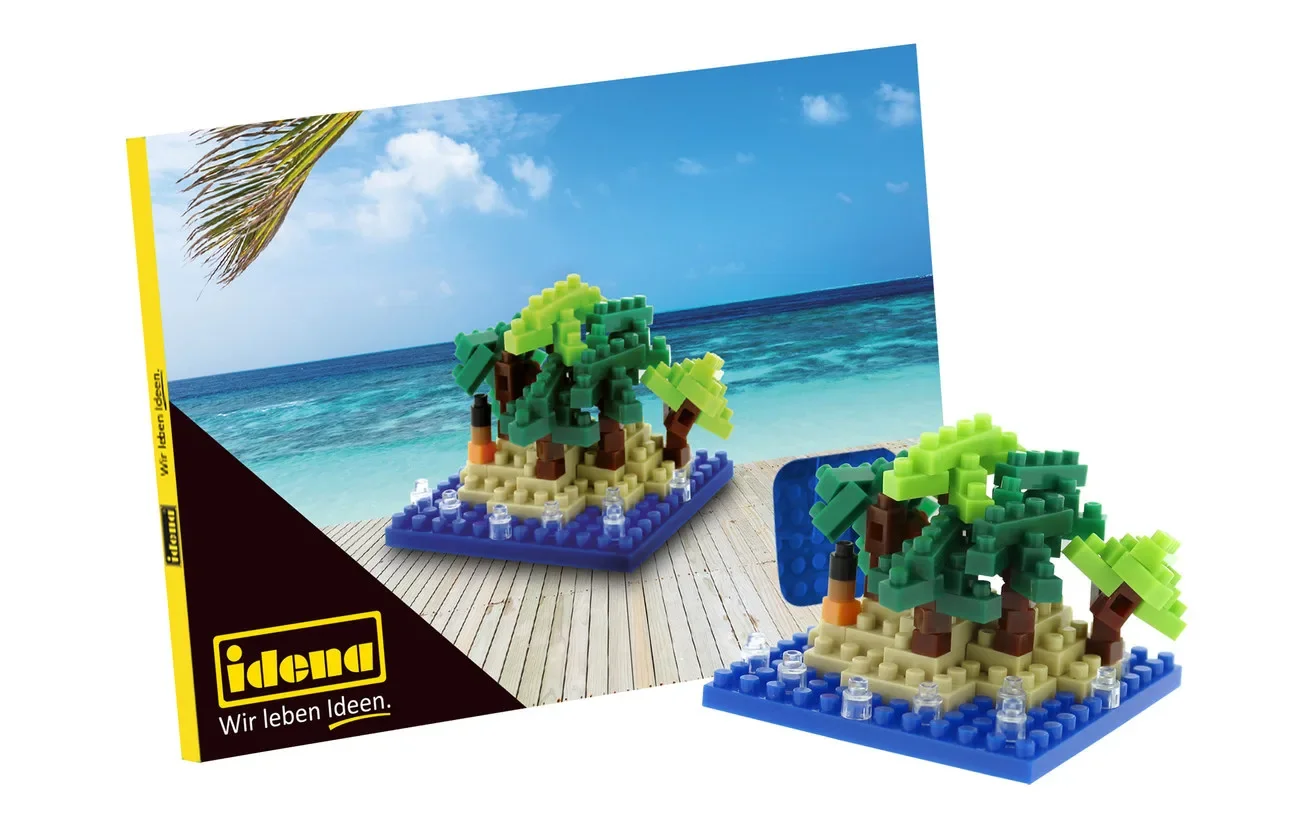 "Idena, Mini briques - Carte postale, jeux pour enfants et projets créatifs, Happy Holiday image"